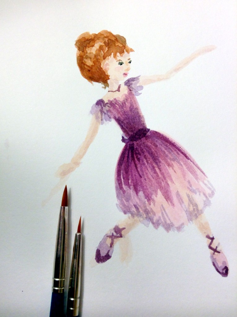 Watercolor Ballerina