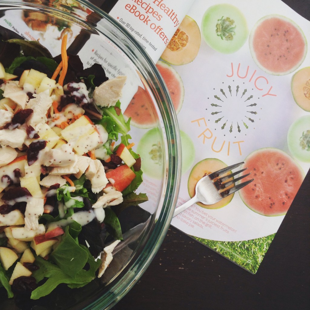 All Recipes Magazine & a Salad