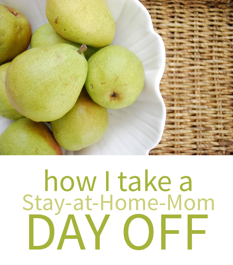 How I take a regular "day off" as a stay-at-home-mom