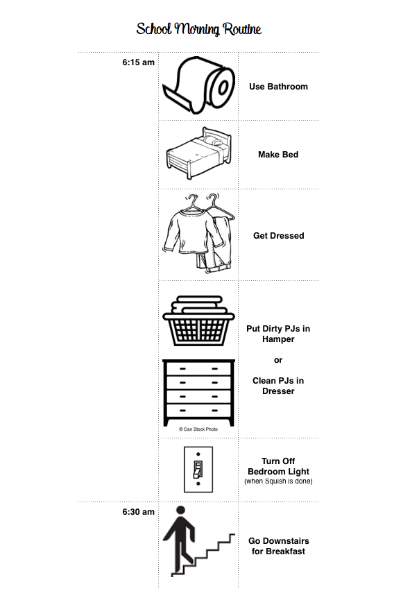 Morning routine for kids