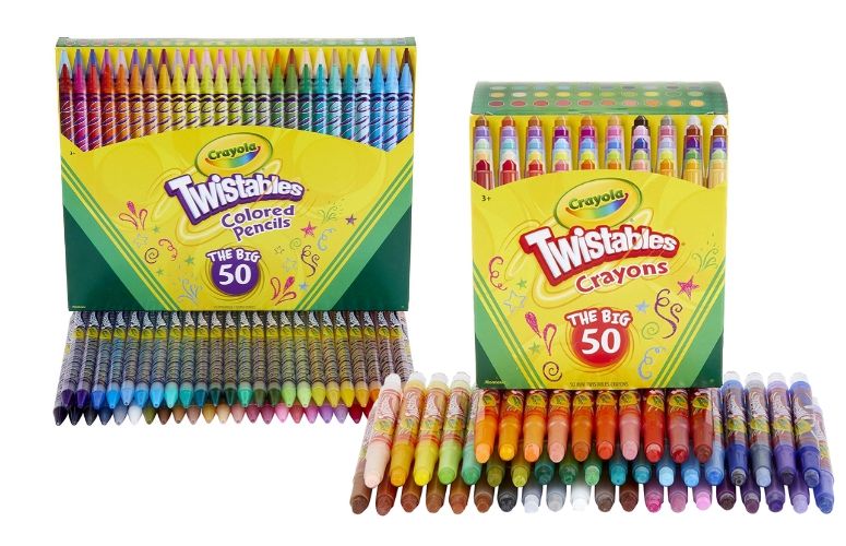 Crayola Twistables Colored Pencils, Always Sharp, Art Tools For Kids, 30  Count