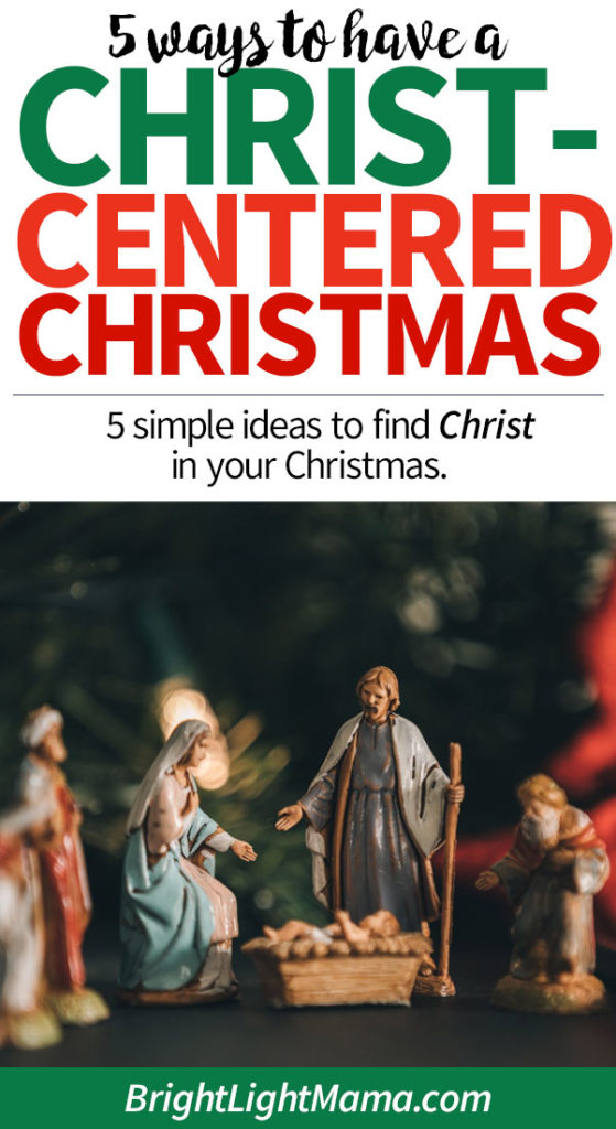 Christ-centered Christmas pin
