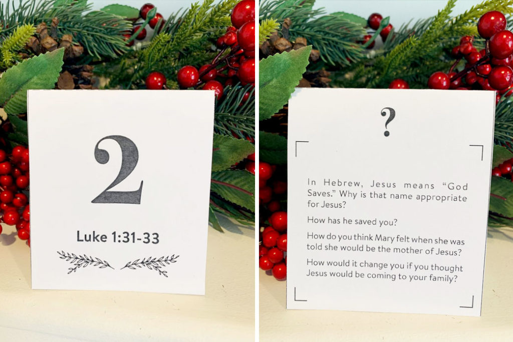 Brooke Romney Scripture Study advent calendar